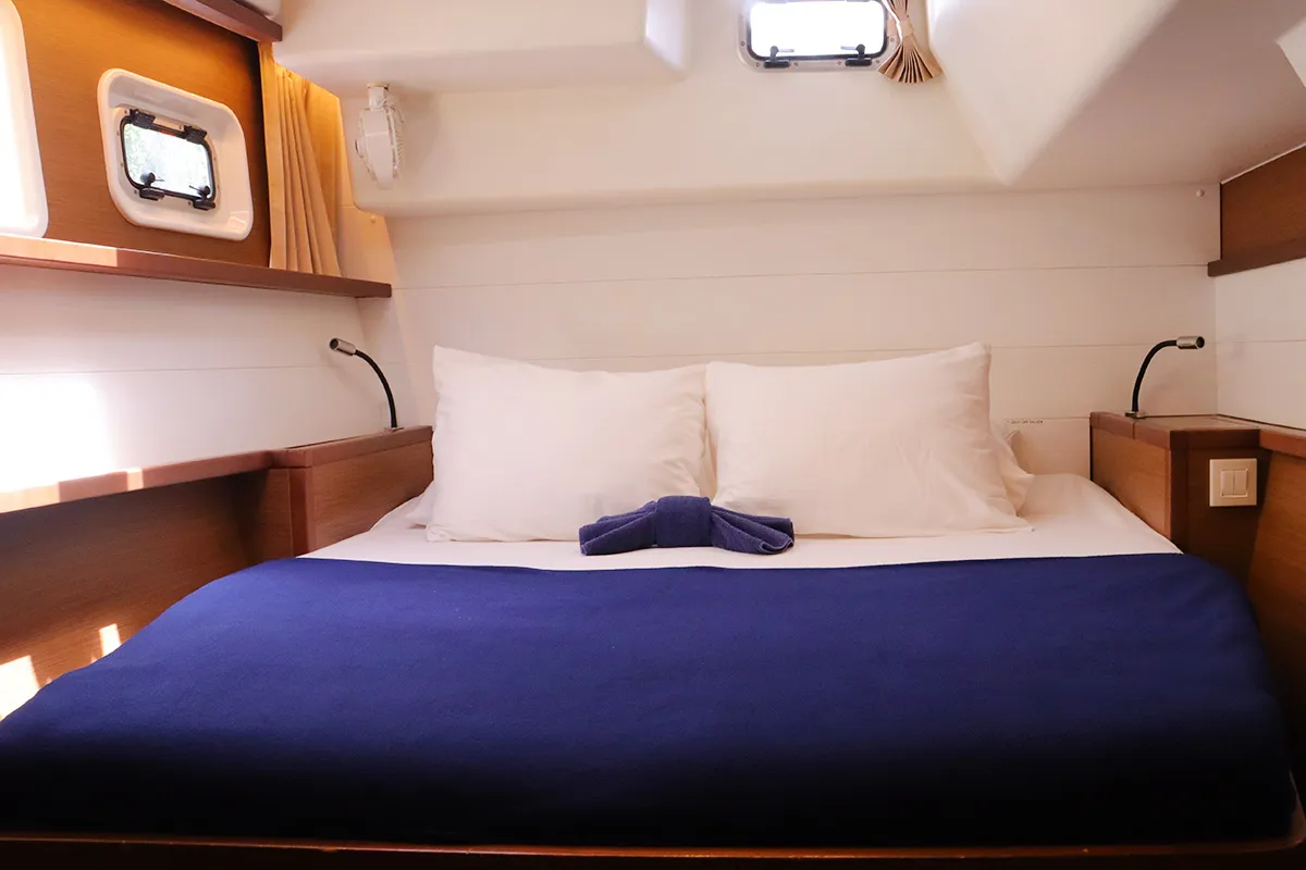 Cabin on Tramontane, a Lagoon 450 F catamaran at Road Town, British Virgin Islands