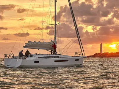Exterior view of Queen II, a AD Boats Salona 44 sailboat at Split, Croatia