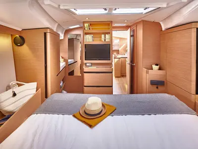 Cabin on Queen II, a AD Boats Salona 44 sailboat at Split, Croatia