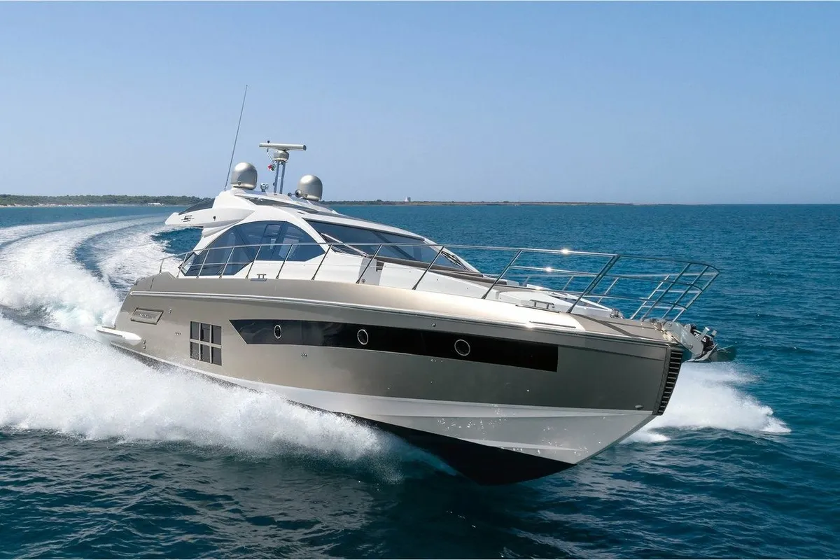 Exterior view of Leda, a Azimut S6 motor yacht at Seget Donji, Croatia