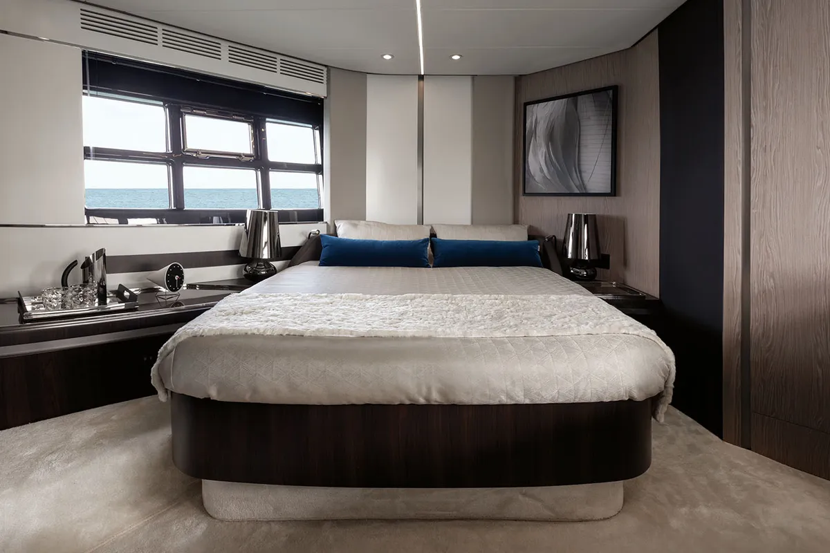 Cabin on Leda, a Azimut S6 motor yacht at Seget Donji, Croatia