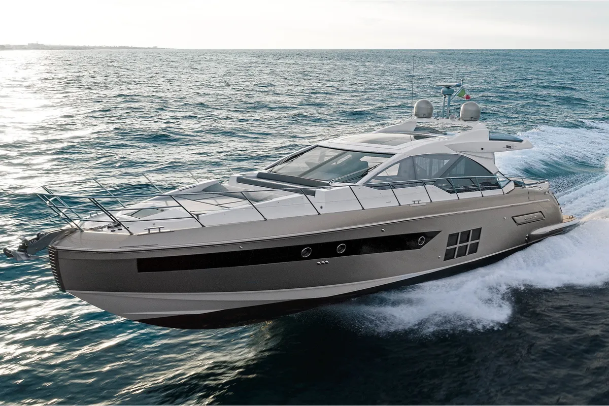 Exterior view of Leda, a Azimut S6 motor yacht at Seget Donji, Croatia