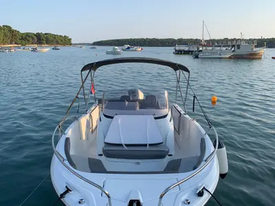 Jeanneau Cap Camarat 6.5 CC, a Jeanneau Cap Camarat 6.5 CC motorboat at Grad Pula, Croatia