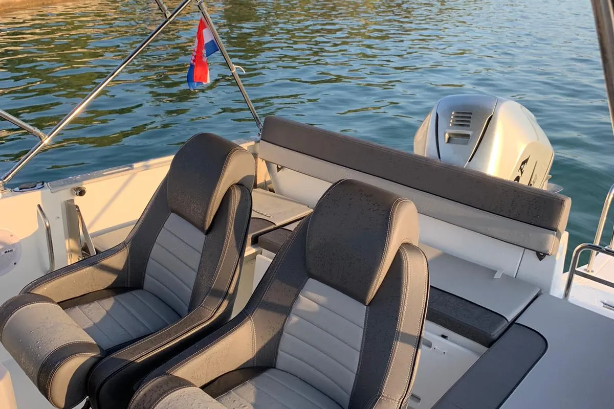 Jeanneau Cap Camarat 6.5 CC, a Jeanneau Cap Camarat 6.5 CC motorboat at Grad Pula, Croatia