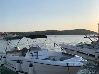 Jeanneau Cap Camarat 6.5 CC, a Jeanneau Cap Camarat 6.5 CC motorboat at Grad Pula, Croatia