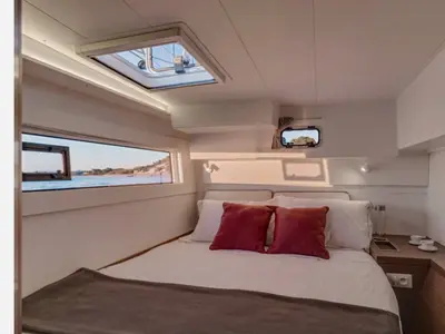 Cabin on Mary Grace, a Lagoon 40 catamaran at Municipal Unit of Lefkada, Greece