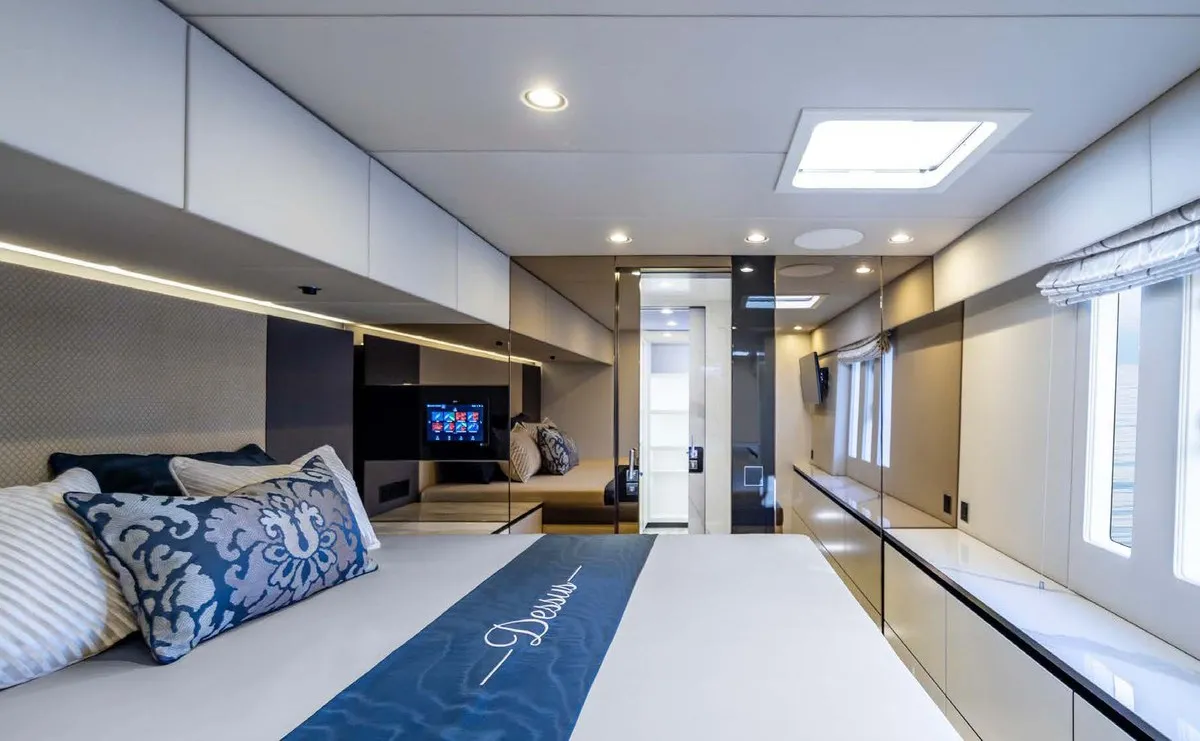 Cabin on Dessus, a Sunreef 60 catamaran at Grad Kaštela, Croatia