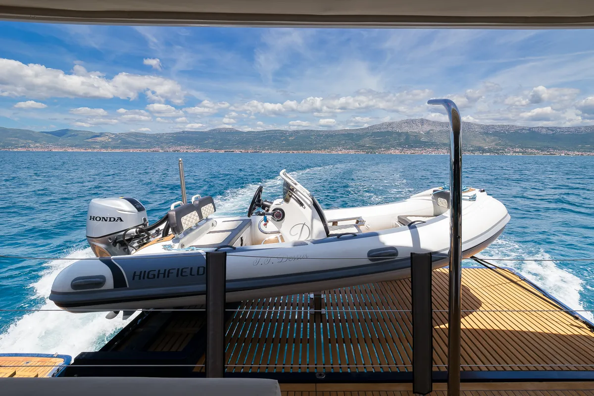 Dessus, a Sunreef 60 catamaran at Grad Kaštela, Croatia