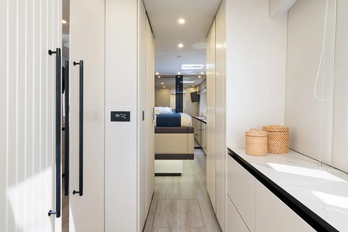 Cabin on Dessus, a Sunreef 60 catamaran at Grad Kaštela, Croatia