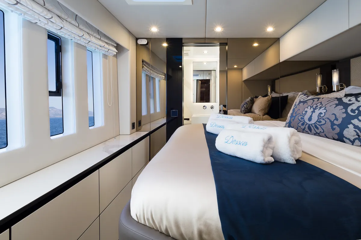 Cabin on Dessus, a Sunreef 60 catamaran at Grad Kaštela, Croatia