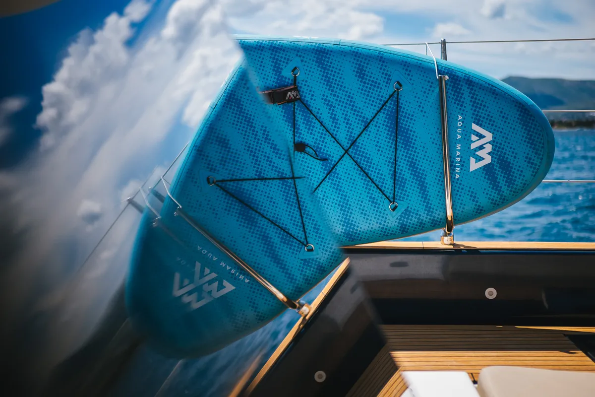 Dessus, a Sunreef 60 catamaran at Grad Kaštela, Croatia