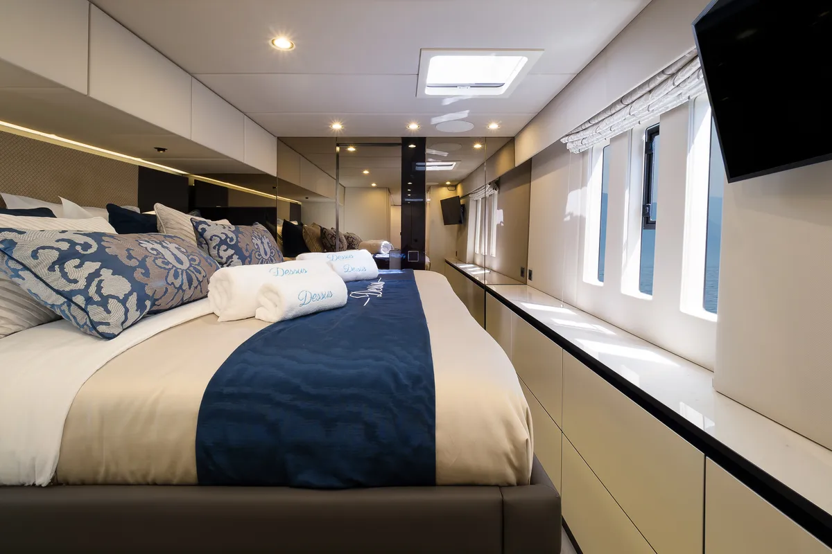 Cabin on Dessus, a Sunreef 60 catamaran at Grad Kaštela, Croatia