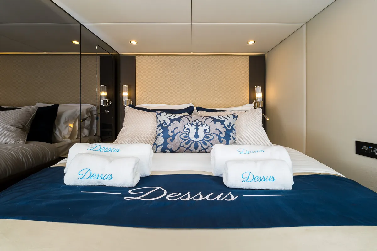 Cabin on Dessus, a Sunreef 60 catamaran at Grad Kaštela, Croatia