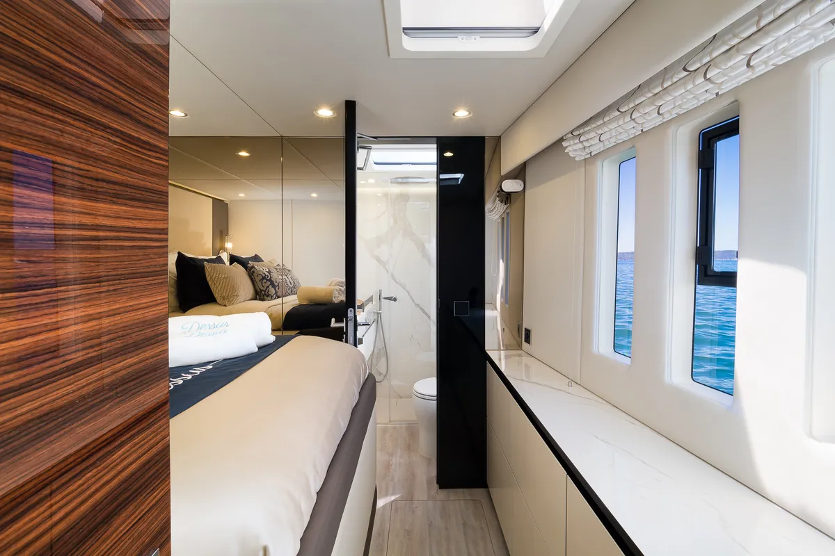 Cabin on Dessus, a Sunreef 60 catamaran at Grad Kaštela, Croatia