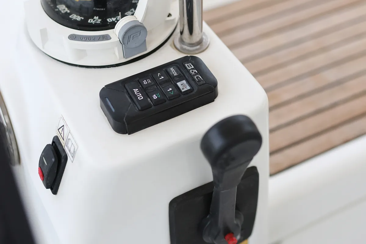 Cockpit of Zyntha, a Beneteau Oceanis 41 sailboat at Općina Sukošan, Croatia