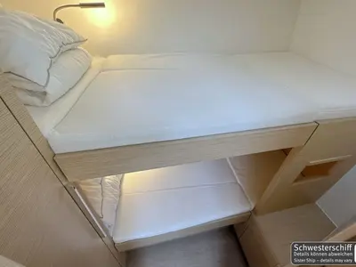 Cabin on Antares, a Hanse 460 sailboat at Palma de Mallorca, Spain