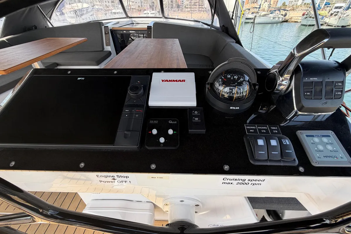 Antares, a Hanse 460 sailboat at Palma de Mallorca, Spain