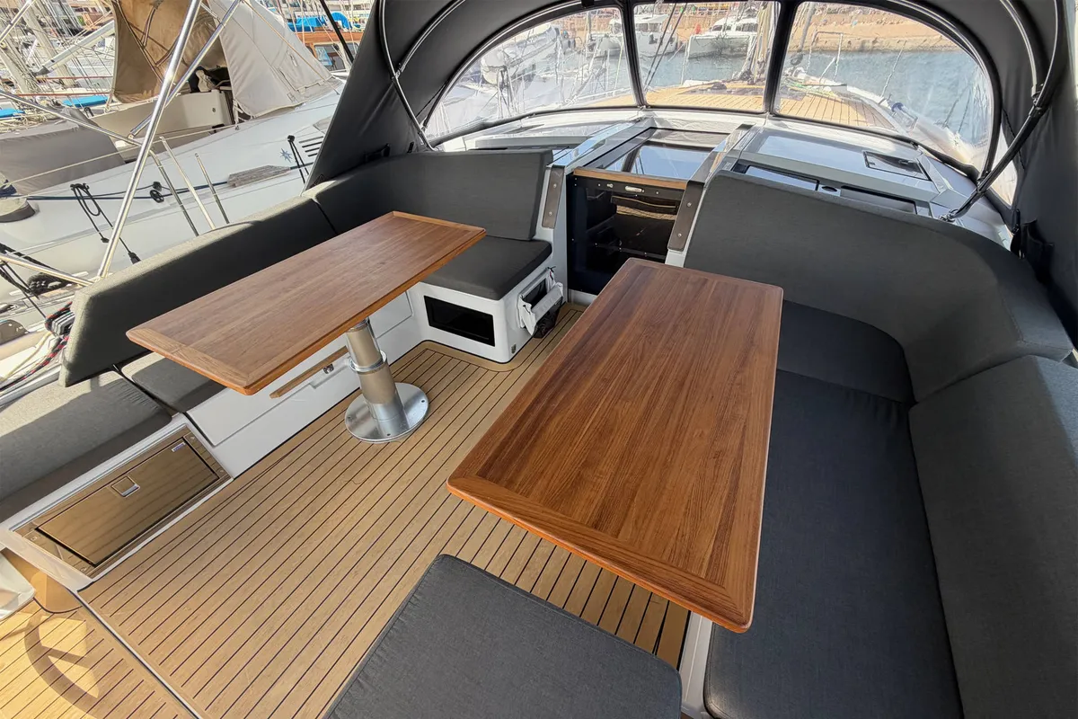 Antares, a Hanse 460 sailboat at Palma de Mallorca, Spain