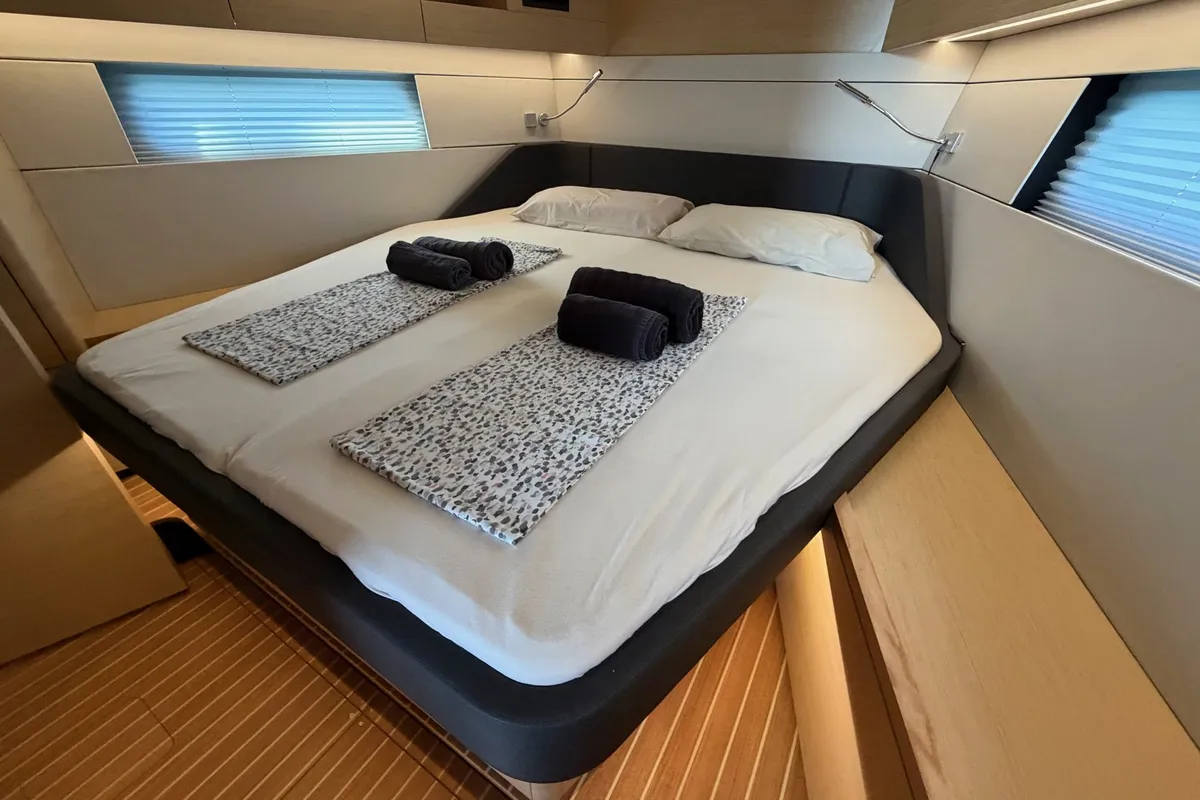 Antares, a Hanse 460 sailboat at Palma de Mallorca, Spain