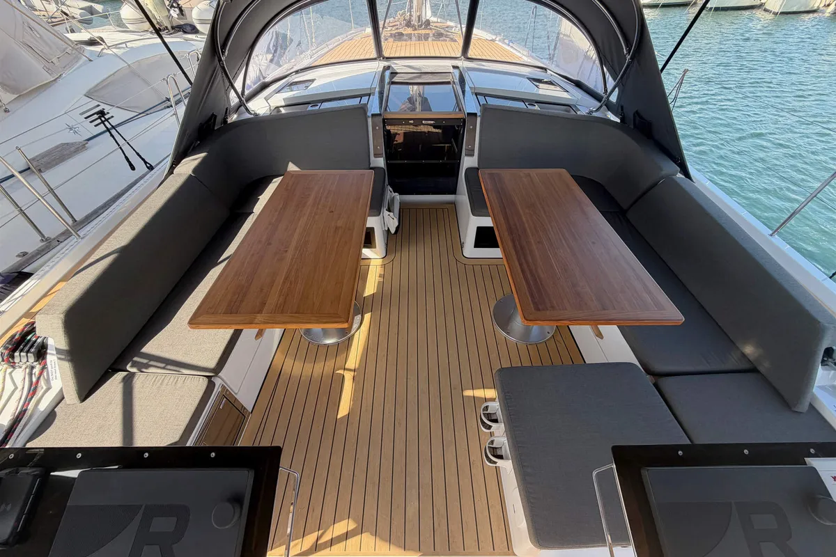 Antares, a Hanse 460 sailboat at Palma de Mallorca, Spain