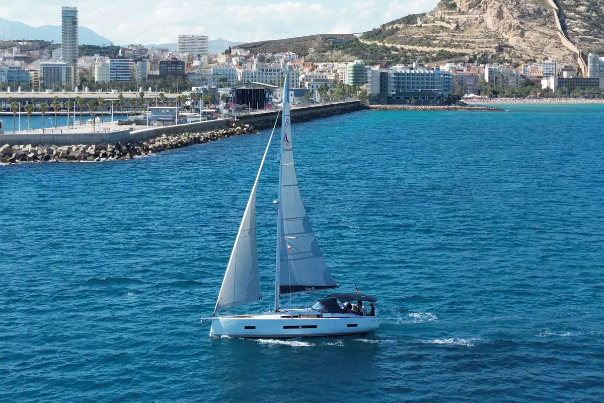Antares, a Hanse 460 sailboat at Palma de Mallorca, Spain