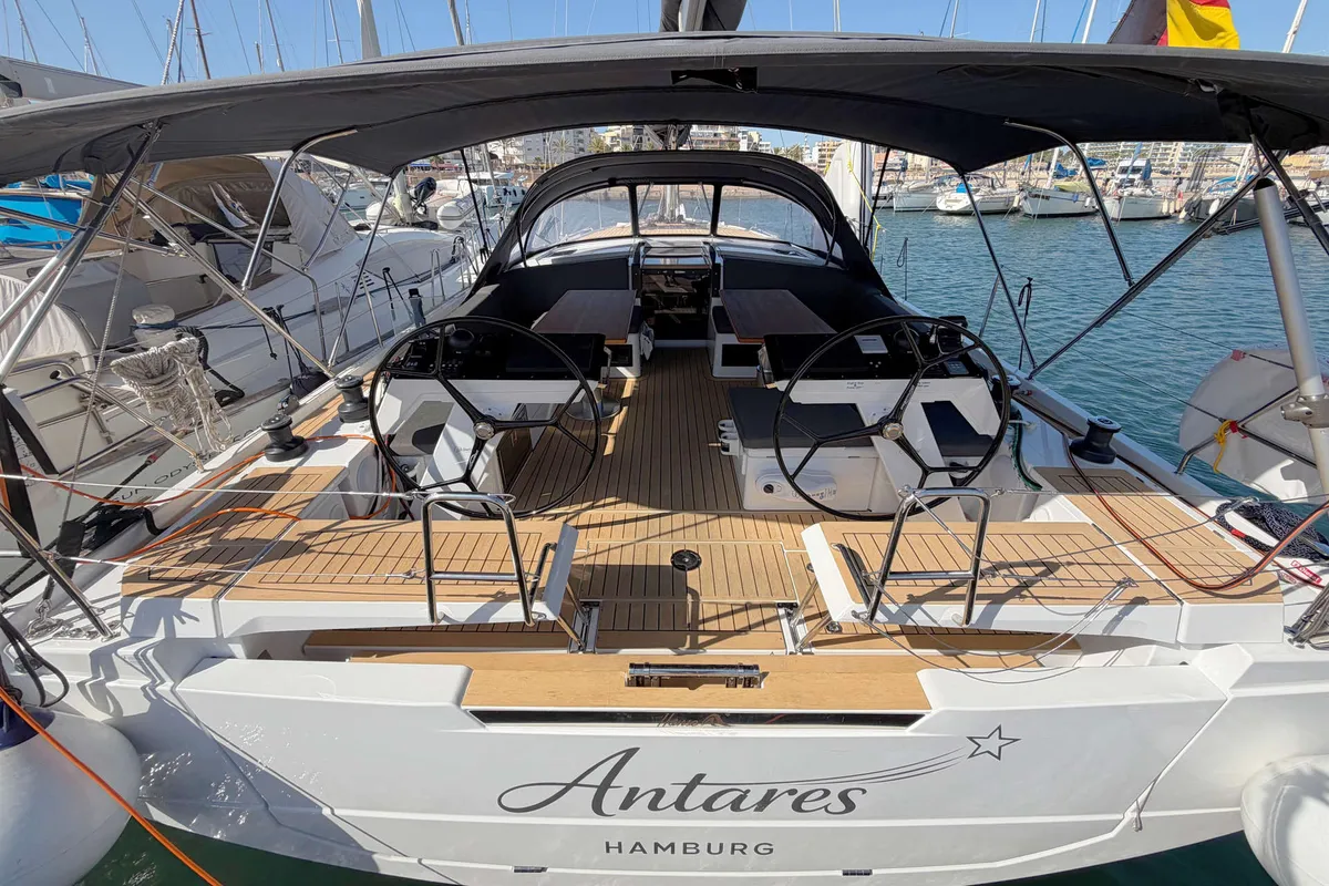 Antares, a Hanse 460 sailboat at Palma de Mallorca, Spain