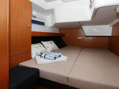 Cabin on Vela Tonka, a Bavaria Cruiser 51 sailboat at Split, Croatia