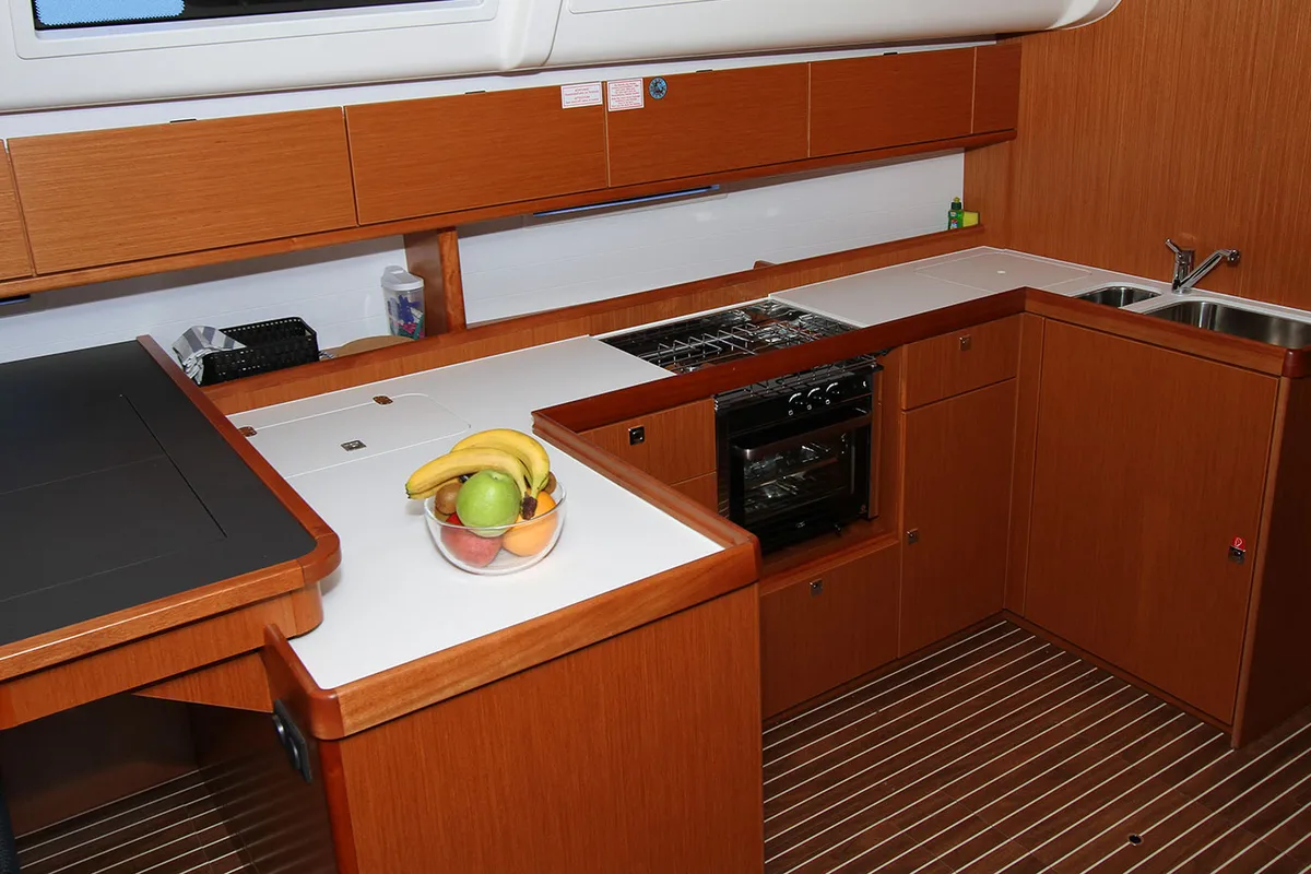 Galley of Vela Tonka, a Bavaria Cruiser 51 sailboat at Split, Croatia