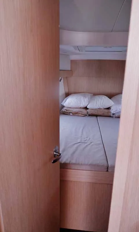 Cabin on Alesia, a Bavaria C38 sailboat at Palma de Mallorca, Spain