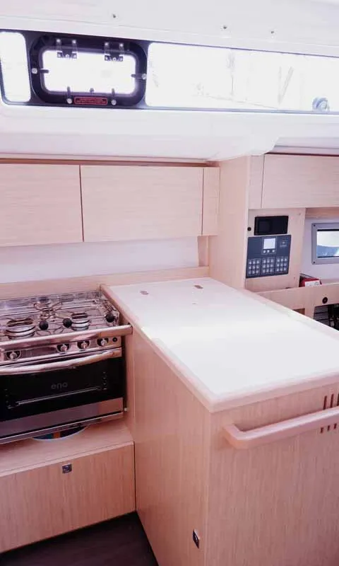Galley of Alesia, a Bavaria C38 sailboat at Palma de Mallorca, Spain