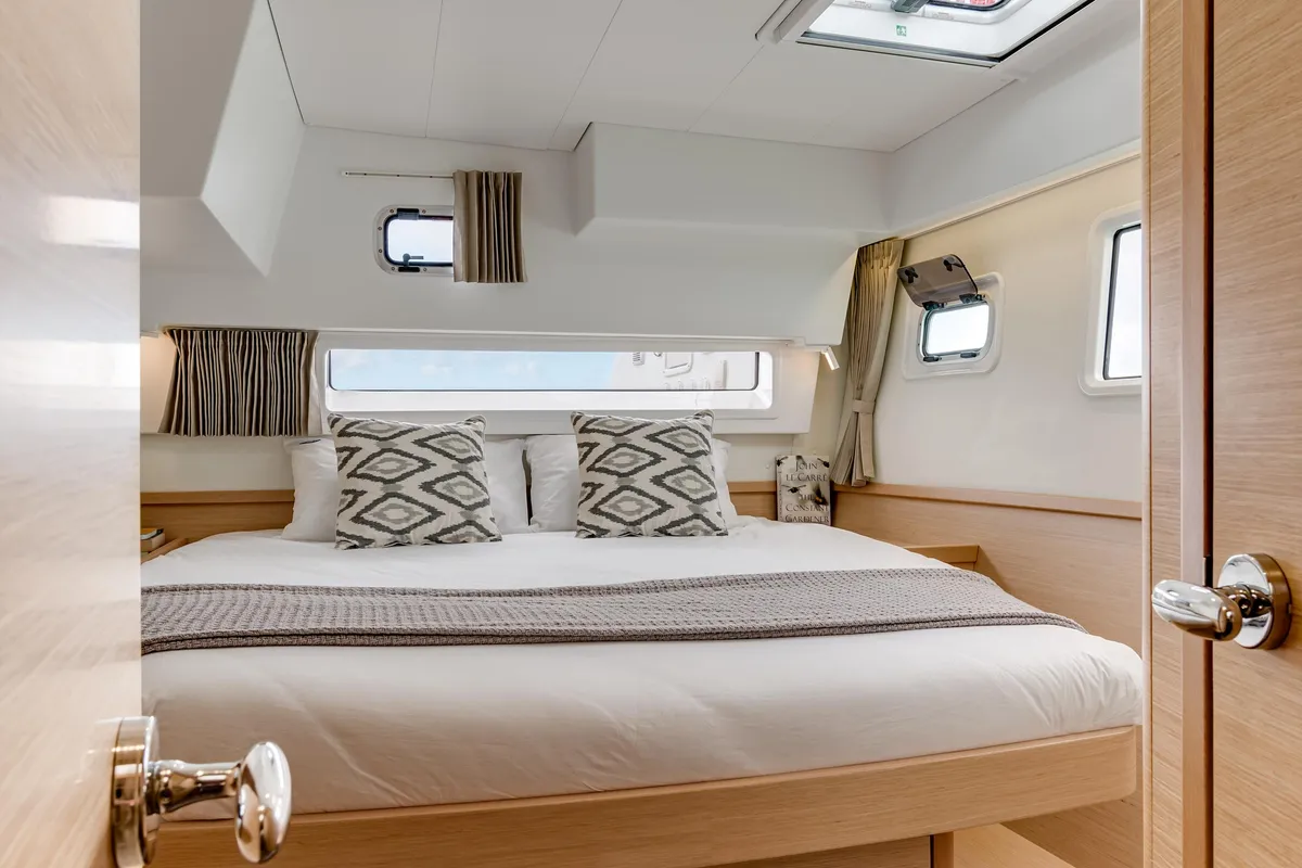 Cabin on Pronto Angel, a Lagoon 42 catamaran at Fethiye, Turkey