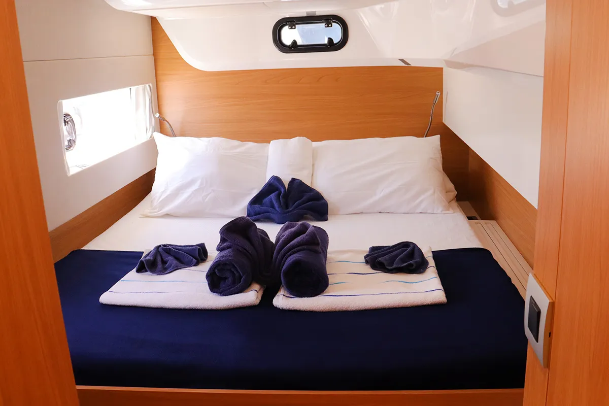 Cabin on Tehani_X, a Bali Catsmart catamaran at Road Town, British Virgin Islands