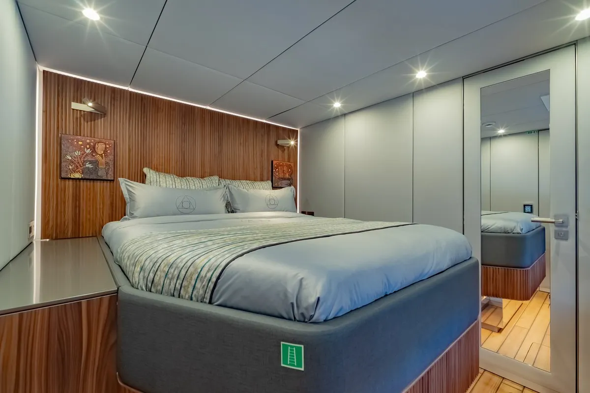 Cabin on E-Motion, a Sunreef 60 E catamaran at Ko Kaeo, Thailand