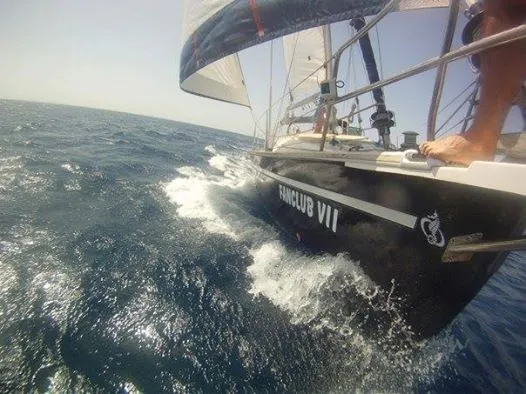 Exterior view of FanClub VII, a Ocean Star 51.2 sailboat at Athens, Greece
