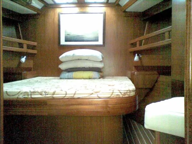 Cabin on FanClub VII, a Ocean Star 51.2 sailboat at Athens, Greece