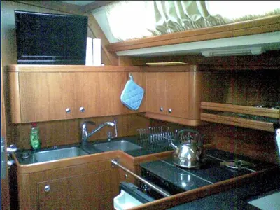 Galley of FanClub VII, a Ocean Star 51.2 sailboat at Athens, Greece