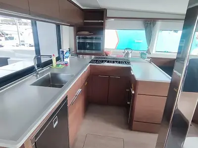 Galley of Coolway, a Lagoon 46 catamaran at Grad Trogir, Croatia
