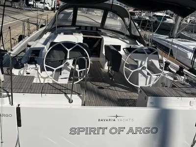 Galley of Spirit of Argo, a Bavaria C46 sailboat at Marseille, France