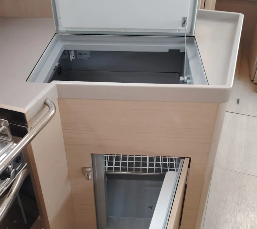 Galley of Elisa, a Beneteau Oceanis 40.1 sailboat at Punat, Croatia