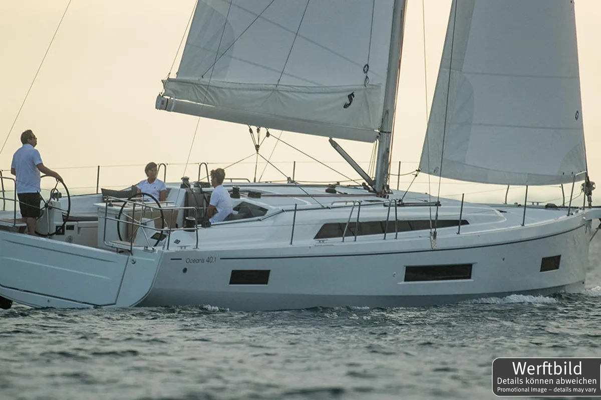 Exterior view of Elisa, a Beneteau Oceanis 40.1 sailboat at Punat, Croatia