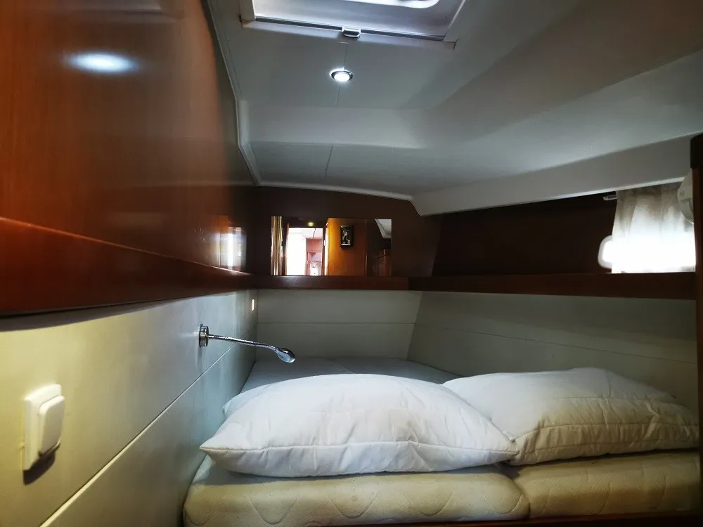 Cabin on Seladon II, a Beneteau Oceanis 50 sailboat at Lavreotiki Municipal Unit, Greece
