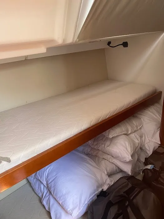 Cabin on Seladon II, a Beneteau Oceanis 50 sailboat at Lavreotiki Municipal Unit, Greece