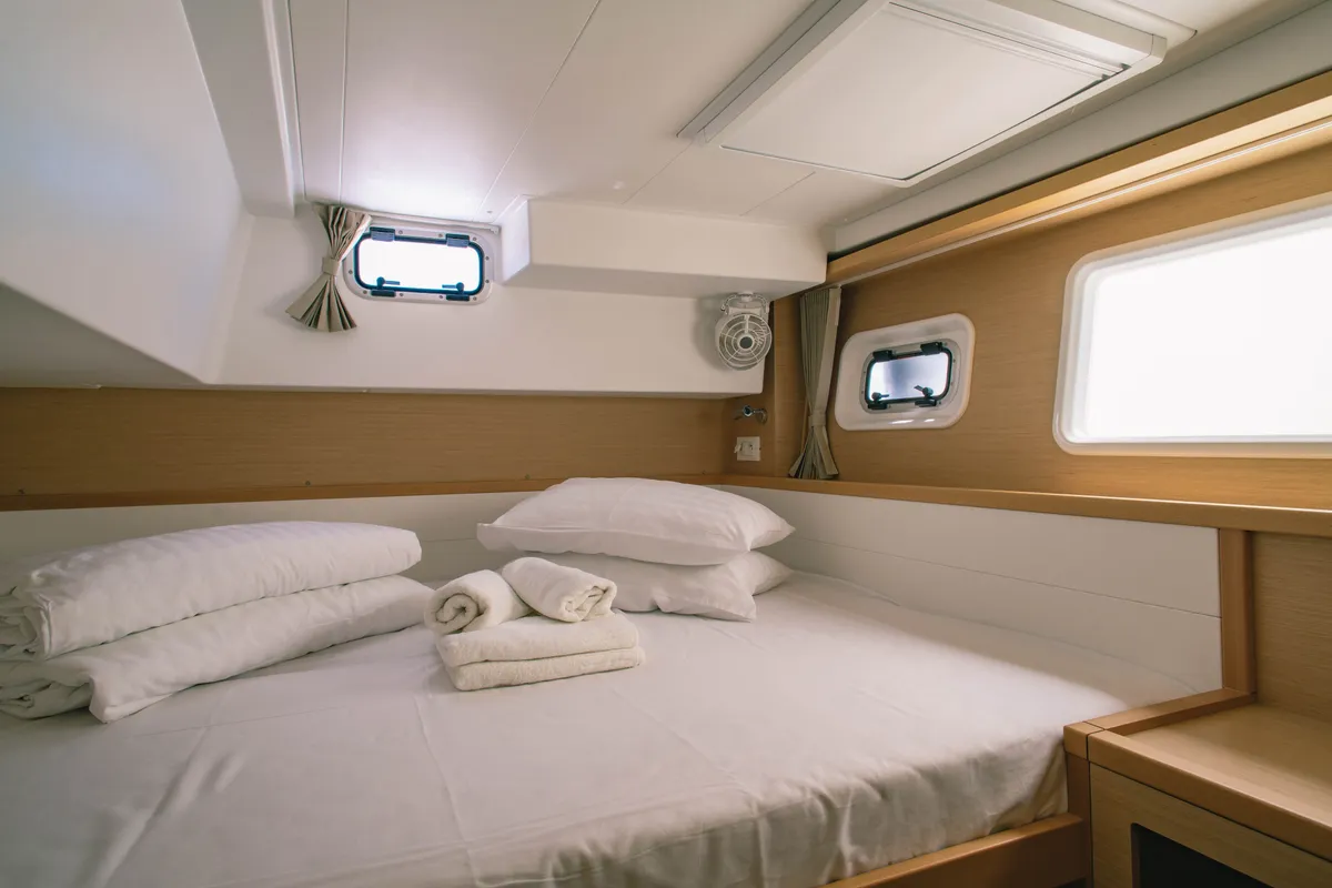 Cabin on KALLISTI, a Lagoon 39 catamaran at Municipal Unit of Ellomenos, Greece