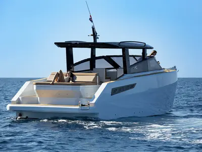 XP 38, a Custom Made XP 38 motorboat at Hvar town, Croatia