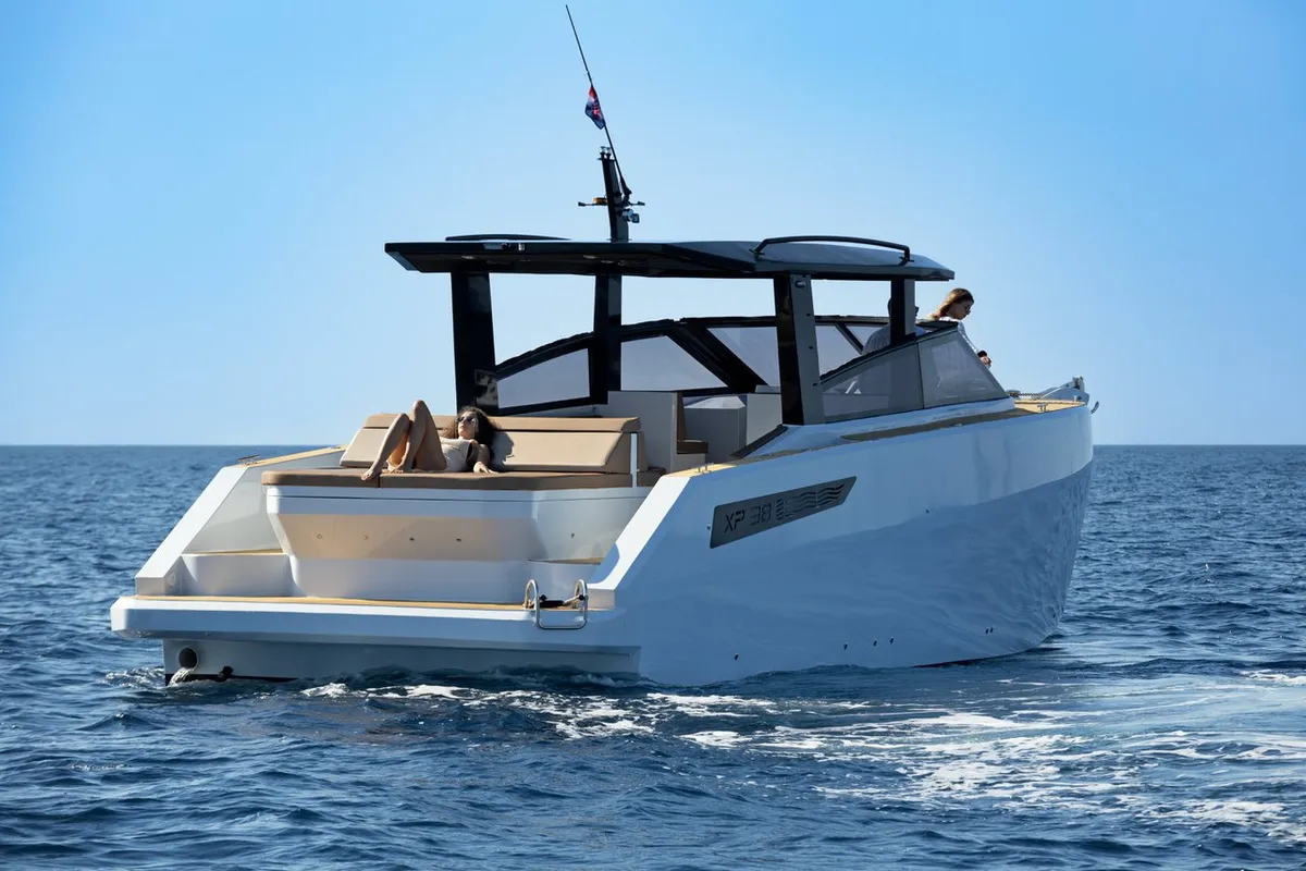 XP 38, a Custom Made XP 38 motorboat at Hvar town, Croatia