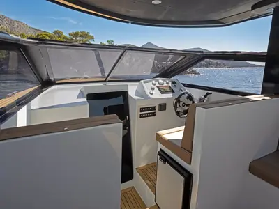 XP 38, a Custom Made XP 38 motorboat at Hvar town, Croatia