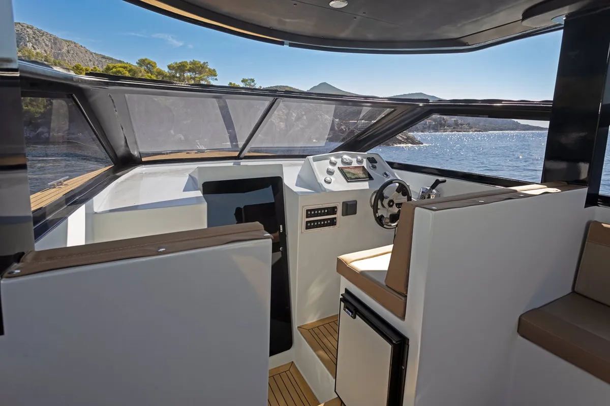 XP 38, a Custom Made XP 38 motorboat at Hvar town, Croatia