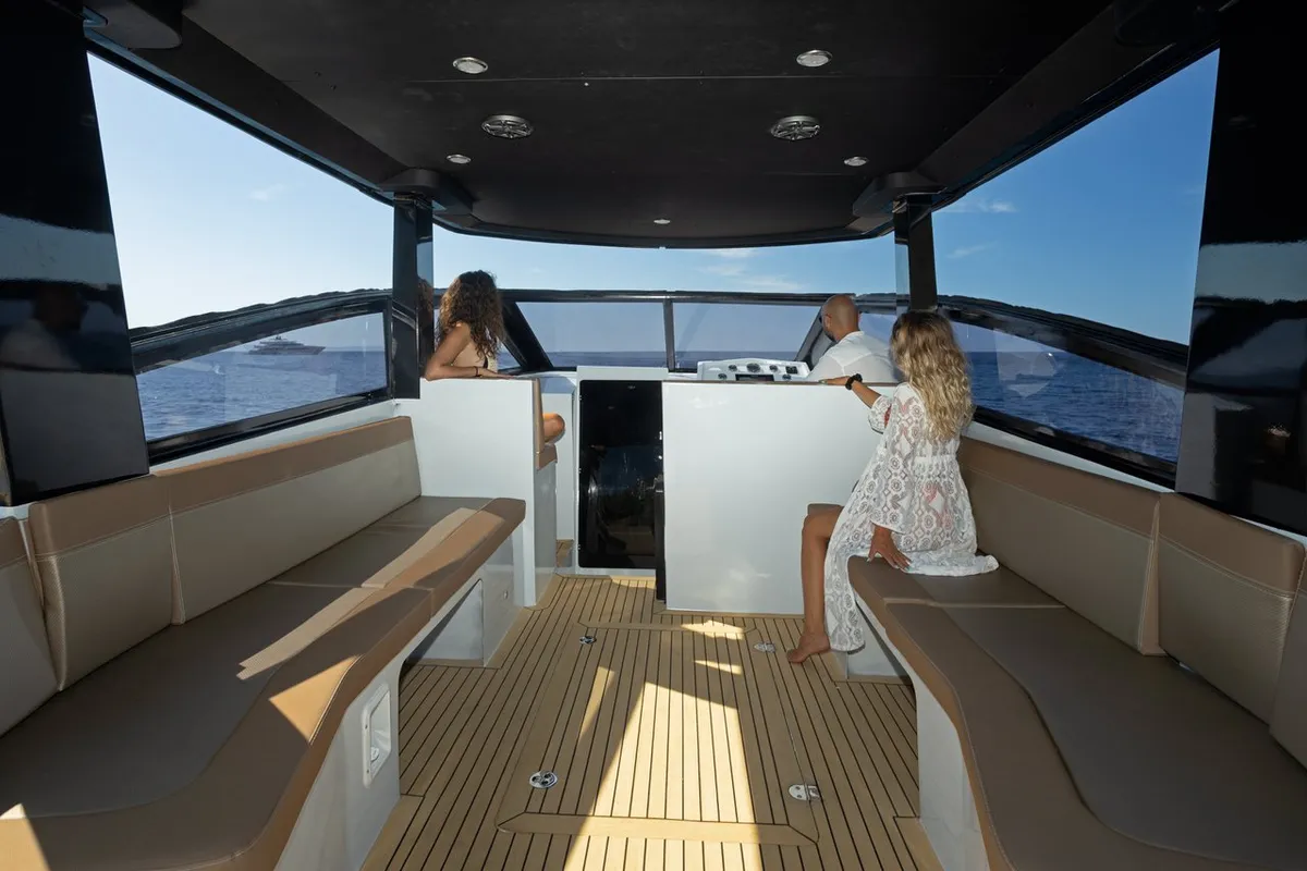 XP 38, a Custom Made XP 38 motorboat at Hvar town, Croatia