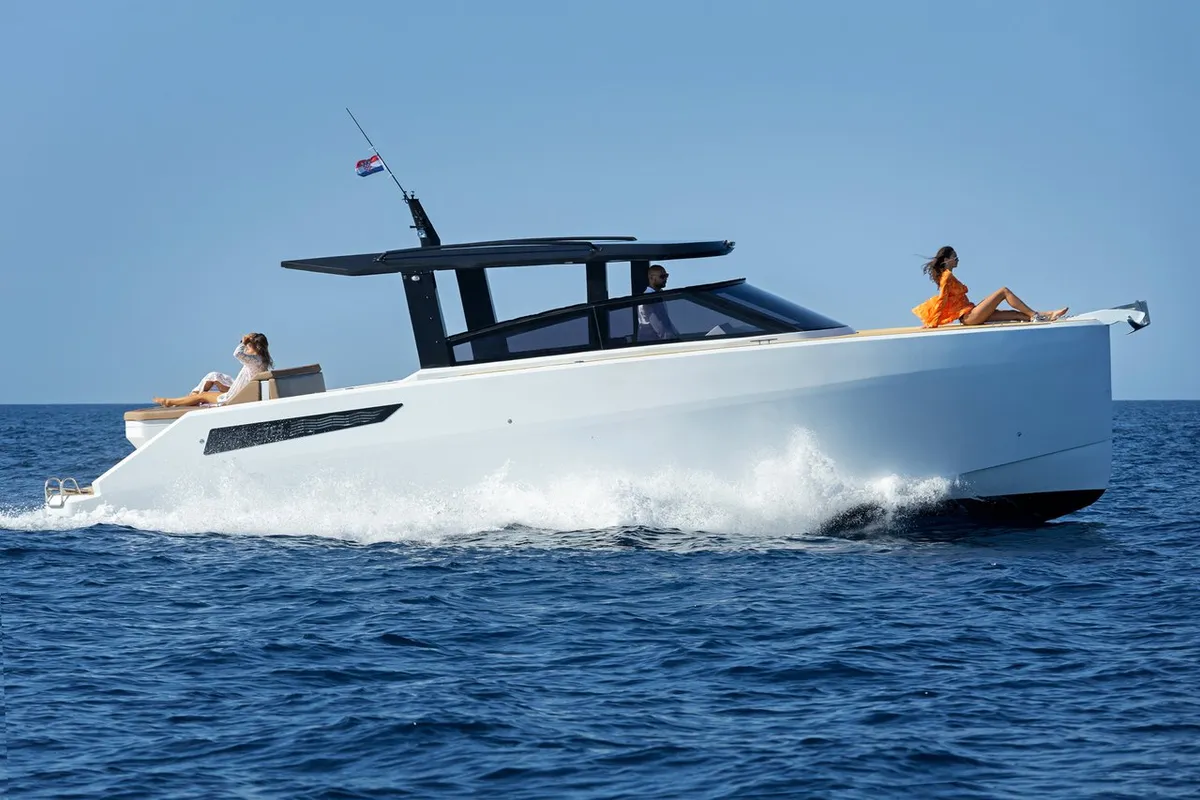 XP 38, a Custom Made XP 38 motorboat at Hvar town, Croatia