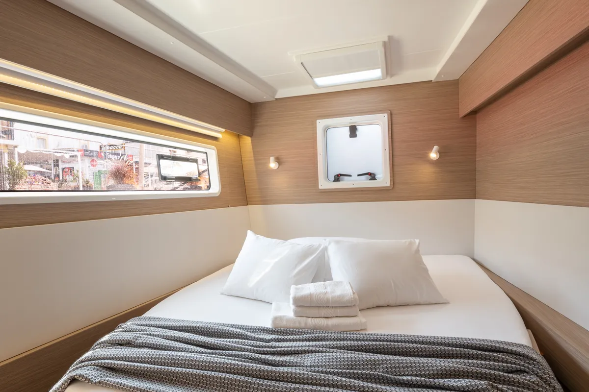 Cabin on LA ROSE, a Lagoon 43 catamaran at Split, Croatia